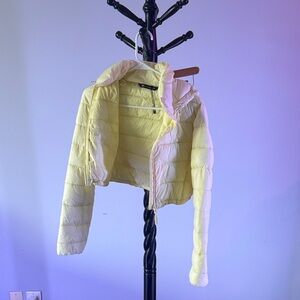 Zara size small Yellow Puffer Jacket
